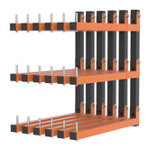 Riciakik lumber rack wall-mount assembly showcases sturdy organization for the garage.