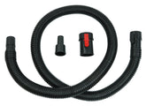 RIDGID Tug-A-Long 7-foot hose extension reaches tight spaces for quick cleanups.