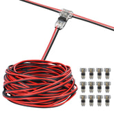 Rifachua LED extension cable 65ft with flexible 22 AWG conductors for easy DIY wiring