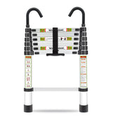 RIKADE Telescopic Ladder shows a stable indoor stance for safe reaching tasks.