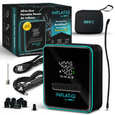 RIMiQ InflatiQ tire inflator shown with compact body for quick on-the-go inflation.