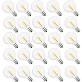 rincentd G40 1W LED bulb with E12 fits C7 sockets for warm indoor or outdoor lighting
