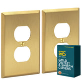 Rio Salto Brushed Gold Deco Plate, standard size, front view highlighting premium finish.