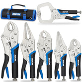 Rizom 6-piece vice grips set showcases versatile locking pliers for clamping tasks