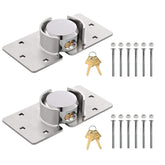 RLOZUI 2-pack heavy-duty padlocks for secure doors and gates