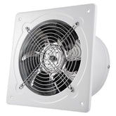 RLOZUI 8-inch exhaust fan front view, wall-mounted and improves airflow in kitchens and baths.