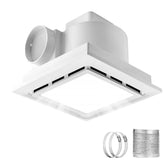 RLOZUI bathroom fan with light delivering 120 CFM for moisture control