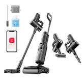 roborock F25 ACE Combo multi-surface brush cleans carpets and floors