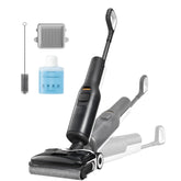 roborock F25 ALT Vacuum Mop demonstrates powerful suction for tough stains.