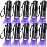 ROCEEI UV flashlight detects pet stains with purple light for quick cleaning.