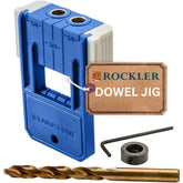 Rockler dowel jig kit 3/8 inch center hole for precise joinery alignment.