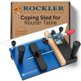 Rockler Rail Coping Sled base for smooth sliding and precise cope cuts.