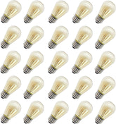 Rolay 11W outdoor S14 bulb with amber glass for warm patio lighting
