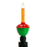 Roman C7 classic swivel bubble night light with Christmas colors for hallways.