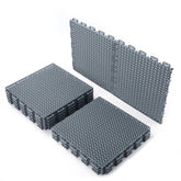 Romlits fast-drying deck tile on patio with slip-resistant surface for outdoor spaces.