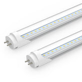 Romwish 24-inch T8 LED tube in front view for quick replacement and bright daylight output