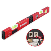 RONGPRO 20-Inch Foldable Level front view showing compact travel-ready aluminum design