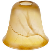 RORIANO amber glass shade closeup highlighting replacement fit on compatible lamps