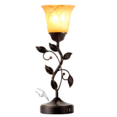 RORIANO leaf table lamp base detail highlights vintage charm