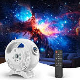 Rossetta 3D Galaxy Projector front view with immersive space visuals.