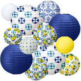Rossesay Amalfi Coast lanterns 12-pack kit for vibrant party ambiance