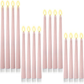 Rossesay flameless taper 8.58 inch candle for warm table ambiance