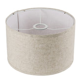 ROTTOGOON lampshade top view shows beige linen texture for warm ambient lighting