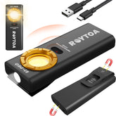 ROYTOA pocket flashlight front light for precise tasks.