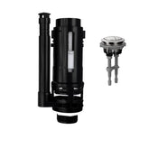 R&T 2-Inch dual flush valve with top push button for versatile flushing.
