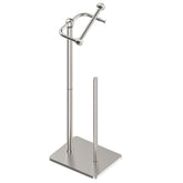 Ruacq brushed-nickel stand showing durable 304 stainless steel for bathrooms.