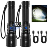 Ruboliy rechargeable flashlight with ultra-bright LED for versatile outdoor use.