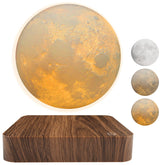 RUIXINDA levitating moon lamp front view shows silent rotation for ambient decor.
