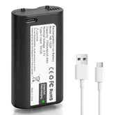 Runpower 7000mAh battery held in hand, ready replacement for myQ keypad.