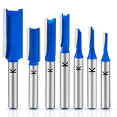 RURITKIT straight cut router bit set with 1/8 inch diameter for precise dados.