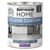 Rust-Oleum 358870 quart can with clear top coat for floor protection.