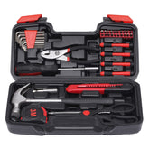 RVOGJP 39-piece tool kit case closed showing compact storage for small spaces