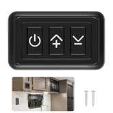 RVZONE 12V dimmer switch front view shows compact installation for RV interiors