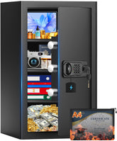 RXUJYC fireproof safe front view for secure storage