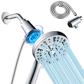 Ryhiac high-pressure showerhead with magnetic base for versatile, strong spray.