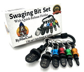 RyMarCool HVAC swage tool with quick-release holder for easy field transport
