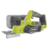 RYOBI 18V ONE+ P611 planer with dust bag for clean planing projects.