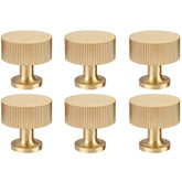 RZDEAL brass knob close-up, 1-inch diameter, ideal for cabinet upgrade
