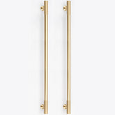 RZDEAL gold cabinet pull with 12-3/5 inch hole centers for durable kitchen drawers.