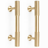 RZDEAL solid brass gold cabinet pull with 3-inch centers for durable daily use