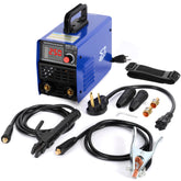 S7 250A stick welder front view showing a ready-to-weld setup