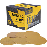 SACKORANGE 40-grit 6-inch PSA sanding disc for aggressive wood and metal prep.