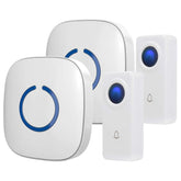 SadoTech wireless doorbell kit with two receivers for versatile home setup.