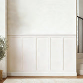 SAFERRYHOME board and batten kit shows coverage for a quick wall upgrade
