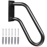 Sahans wall-mount stair handrail provides secure grip for outdoor steps
