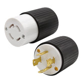 Saihisday NEMA L14-30R twist-lock receptacle secures connections during power transfer
